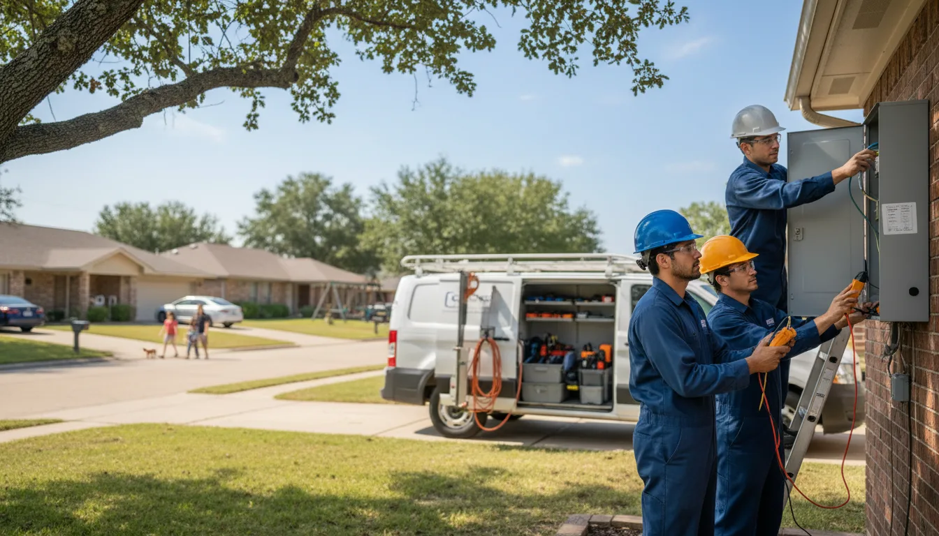 Certified electrician providing emergency electrical services in Century, FL